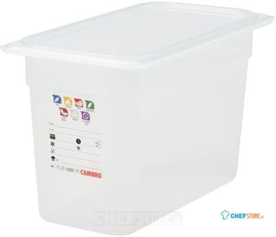 Cambro JN511 Safetrak IML polypropyleen voedselbewaarbak GN 1/3 200mm
