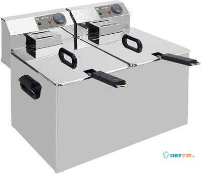 Diverso By Diamond Elektrische Friteuse Tafelmodel 2x 7 Liter - WR-EF14-D7 1