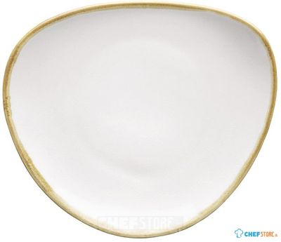 Olympia Kiln Driehoekige Borden Krijtwit 165mm (6 Stuks), Olympia FB983