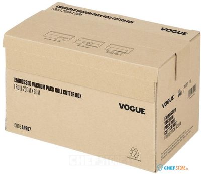 Vogue Vacuümverpakkingsrol met Snijbox (reliëf) 200 mm Breed - AP907