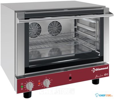 Elektrische Convectieoven - 4x 600x400 Mm + Manuele Bevochtiger - Diamond BRIO64/X-C 1