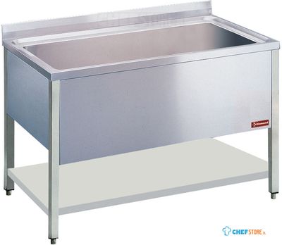 Diamond Spoeltafel met 1 Kuip 1060x500xh400 - LB1211-D 1