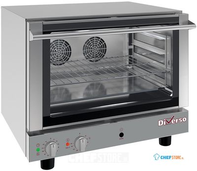 Diverso By Diamond Elektrische Convectieoven, 4x 600x400 mm + Manuele Bevochtiger - WR-B64U-3C 1