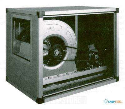 Diamond Centrifugale ventilator met omkasting , riemgedreven, 2 snelheden, 3500 m³/u | CT10/10752VS