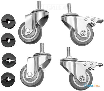 Vogue wielen voor RVS werktafels | HC847