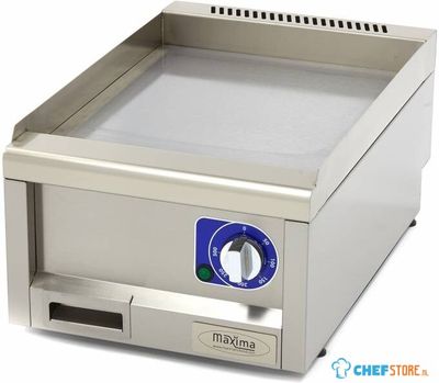 Maxima Horeca Grillplaat - Glad - Enkel - 60 cm Diep - Elektrisch - 09391610