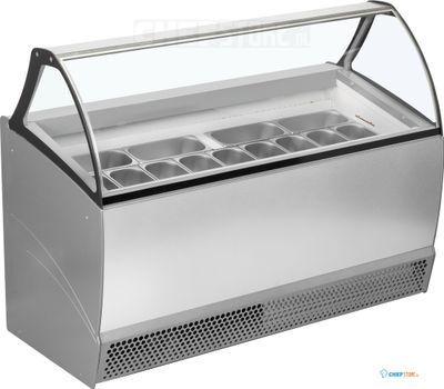 SCHEPIJSVITRINE BERMUDA 13 BAKKEN + RESERVE voor 12 BAKKEN 1670 X 800 X 1343 - BERMUDA RV13