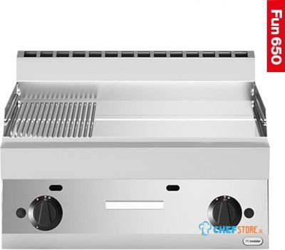 Bakplaat - glad-Geribbeld - Modular 318138 1