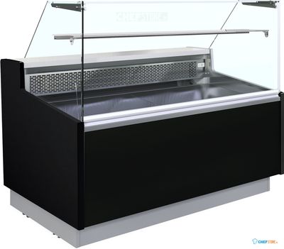 GEKOELDE TOONBANK EUROMINI RECHTE RUIT - 1290mm - GEVENTILEERD - VEL1210B (EUROMINI)