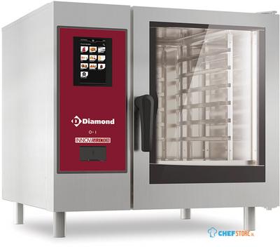 Diamond Elektrische oven ."TOUCH" met boiler, stoom en convectie 6xGN1/1+ Cleaning | SBET/XC-06 1
