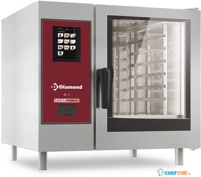 Diamond Gasoven "TOUCH" met boiler, stoom en convectie 6xGN1/1+ Cleaning | SBGT/XC-06 1