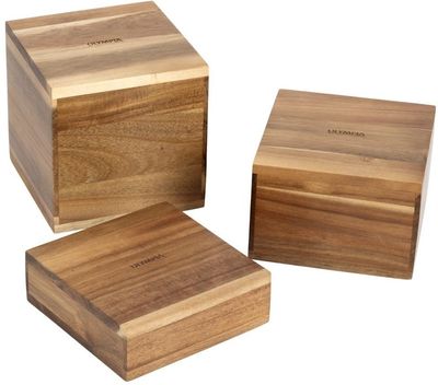 Olympia Frames Acaciahouten Buffetverhogers (set van 3), Olympia DF875