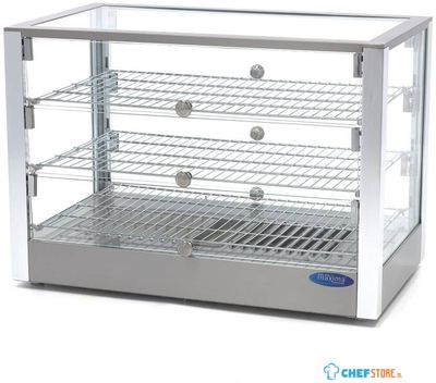 Maxima Warmhoudvitrine - 115 L - 70 cm - 3 Niveaus - 09400788