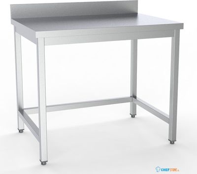 600 Werktafel Open Onderstel Rand Demontabel 1200, combisteel 7333.0038 1