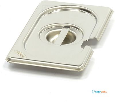 Maxima Gastronorm Deksel - 1/9 GN - RVS - met Uitsparing - 09367776
