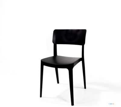 Wing Stoel Zwart - Stapelbare Stoel plastic - 50916 - veba 50916