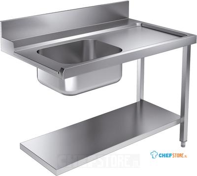 CombiSteel AANVOERTAFEL BODEM 1200 RECHTS - 7106.1010 1