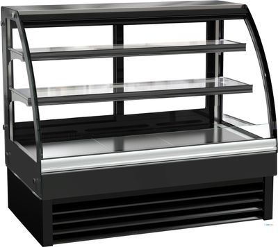 Koelvitrine B=1.2m | Schuifdeuren | Ronde voorruit | Combisteel 7450.0805 1