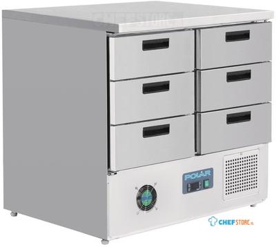 Polar G-Serie Koelwerkbank Met 6 Lades 240l, Polar FA440