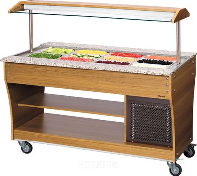 Buffetwagen, koud, 4x 1/1 GN - Bartscher 125526 1