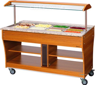 Bartscher Buffetwagen Warm 4x 1/1 GN - 125628 1
