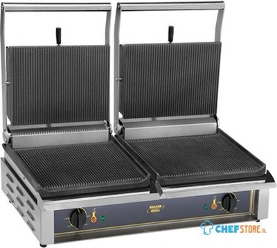 Contactgrill Panini-Double (Gegroefd/Gegroefd) | Roller Grill | 304063 1