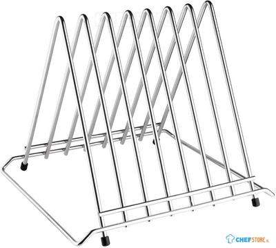 Hygiplas Heavy-Duty RVS Snijplankrek 7 Sleuven - Hygiplas CH052