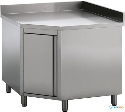 Werktafel | Hoek met Deur | RVS | Combisteel | 7452.3000 1