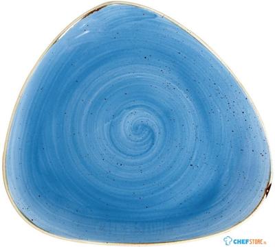 Churchill Stonecast Cornflower Blue Driehoekig Bord 31.1 cm Pak van 6 - DF768