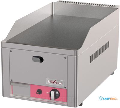 Vlakke Braadplaat op Gas 4 Kw, Diamond WR-FTG-Z1 1