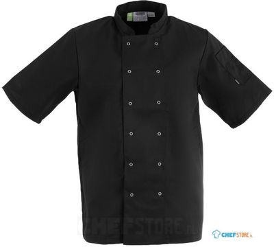 Chefstore.nl A439-4XL Whites Vegas koksbuis korte mouw zwart