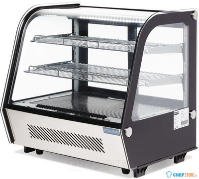 Polar G-Series Energiezuinige Aanrecht Voedsel Display Koelkast Zwart 120Ltr - GP292