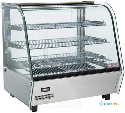 Diverso By Diamond Verwarmde Tafelvitrine, 3 Niveaus, Gebogen Glas - WR-VH12-P2 1