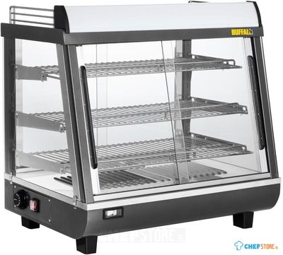 Buffalo Voor- en Achterdeur Verwarmde Vitrine 96Ltr - HW927