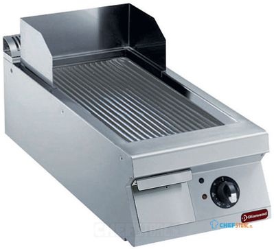 Diamond Elektrische bakplaat met geribde plaat -TOP- | E22/PR4T-NE 1