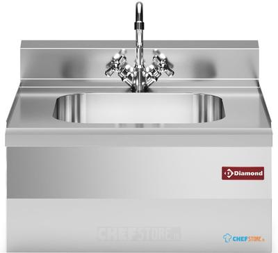 Spoelbak 400x400xh200 Met Mengkraan En Hevel - Diamond N60/LV6T-N 1