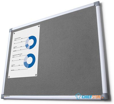 Scritto® Prikbord Vilt Grijs 90 X 120 cm - FBN90X120GREY