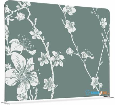 Syna Scheidingswand Textiel 150-150 Dubbelzijdig Abstracte Japanse Bloesem Groen - ZWSE150-150SSK-DSI10