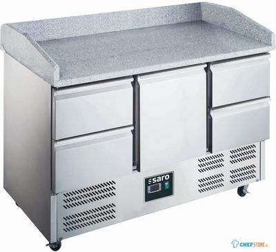 SARO Pizzawerkbank met Glasvitrine Model ES 903 PZ 1/4 1