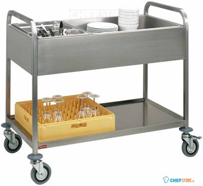 Diamond Dresseerwagen in R.V.S., 3x GN 1/1, ondertablet | CDS-311 1