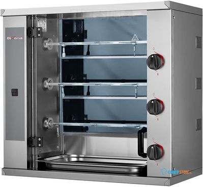 Diverso By Diamond SMALL Vitrokeramisch Kippenspit, 3 Spitten (9 Kippen) - WR-RVEL-E3 1