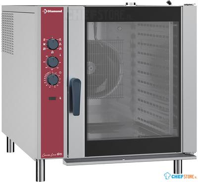 Elektrische Convectie Oven - 10x GN 2/1 - Automatische Luchtbevochtiger - Diamond CFE102/N 1