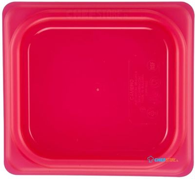 Cambro JN548 Safetrak IML polypropyleen afsluitdeksel rood 1/6 GN