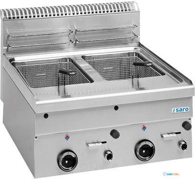 SARO Gasfrituurpan 8+8 L Tafelmodel 600 Line Model GF66 - 504-1215 1