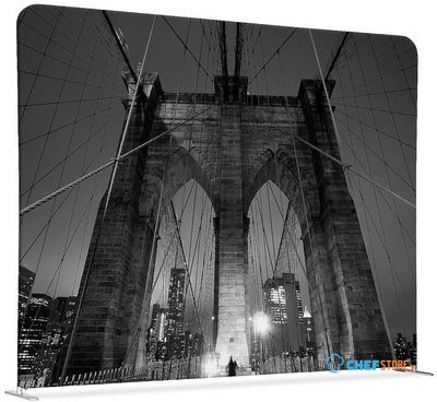 Syna Scheidingswand Textiel 150-150 Dubbelzijdig New York Manhattan Brug - ZWSE150-150SSK-DSI18