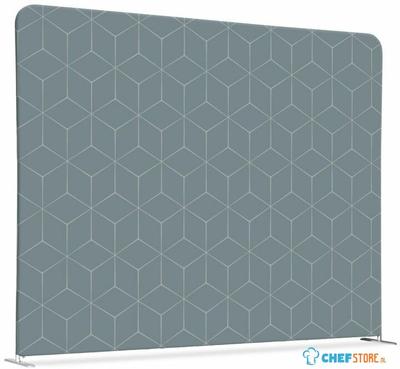 Syna Scheidingswand Textiel 150-150 Dubbelzijdig Hexagon Grijs - ZWSE150-150SSK-DSI15