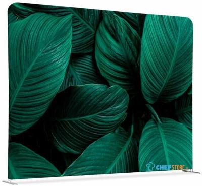 Syna Scheidingswand Textiel 150-150 Dubbelzijdig Botanische Groene Bladeren - ZWSE150-150SSK-DSI4