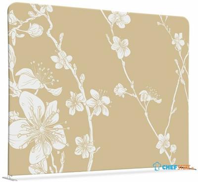 Syna Scheidingswand Textiel 150-150 Dubbelzijdig Abstracte Japanse Bloesem Beige - ZWSE150-150SSK-DSI6