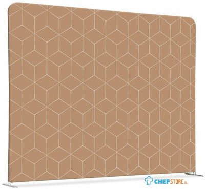 Syna Scheidingswand Textiel 200-150 Dubbelzijdig Hexagon Beige - ZWSE200-150SSK-DSI12