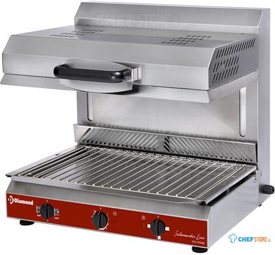 Vitrokeramische salamander | Mobiele bovenkant | 2 branders | SA/60VC-SW | Diamond 1